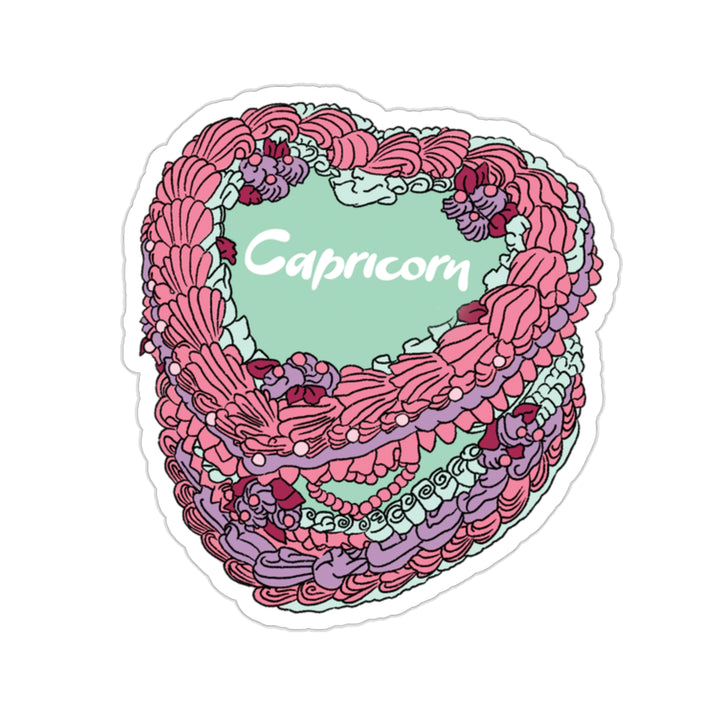Capricorn Zodiac Cake Stickers