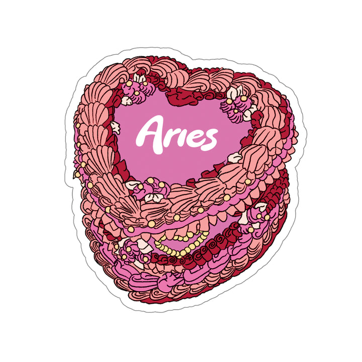 Aries Zodiac Cake Stickers
