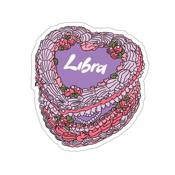 Libra Zodiac Cake Stickers
