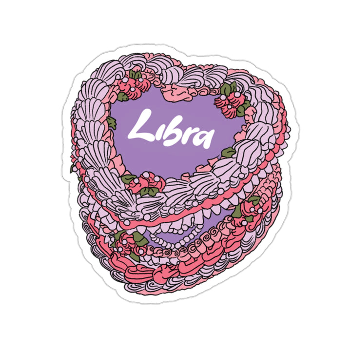 Libra Zodiac Cake Stickers