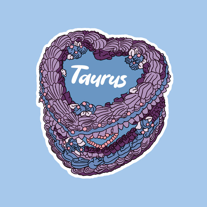 Taurus Zodiac Cake Stickers